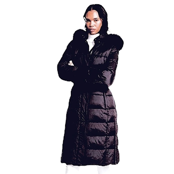 Michael Kors Jackets & Blazers - 𝅺🛍️hp!!🛍️ Brand New Michael Kors Black Hooded Maxi Length Puffer Coat Size XS